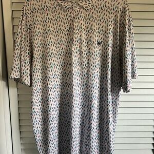 Men's Patterned Polo Shirt